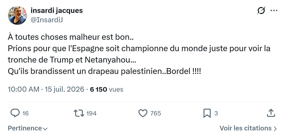 Insardi Jacques: À toutes choses malheur est bon...