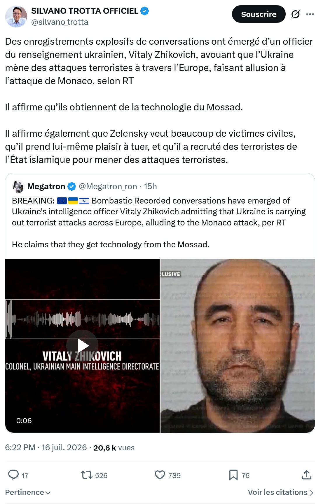 Silvano Trotta: Des enregistrements explosifs...