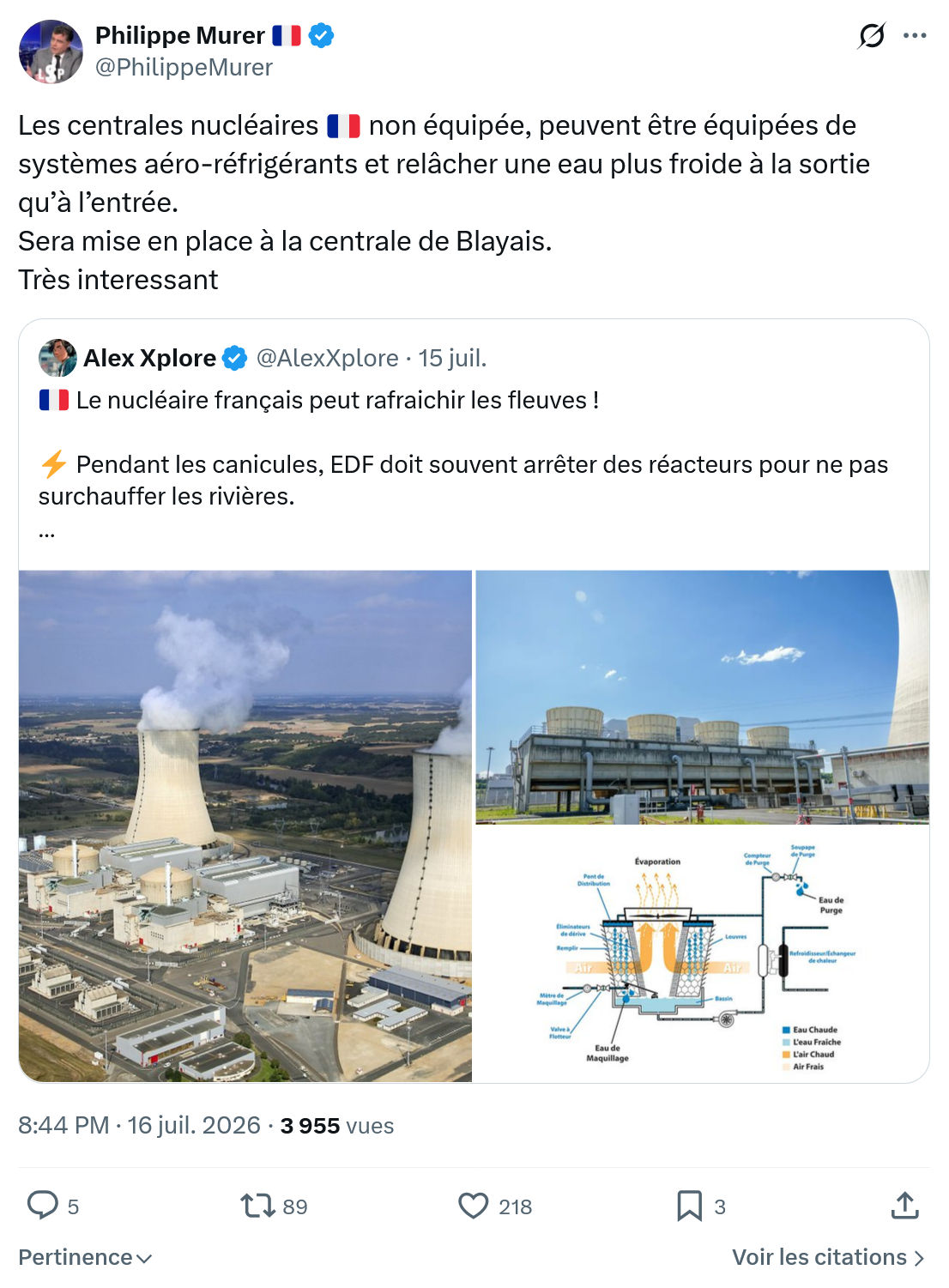 Philippe Murer: Les centrales nucléaires non équipée...