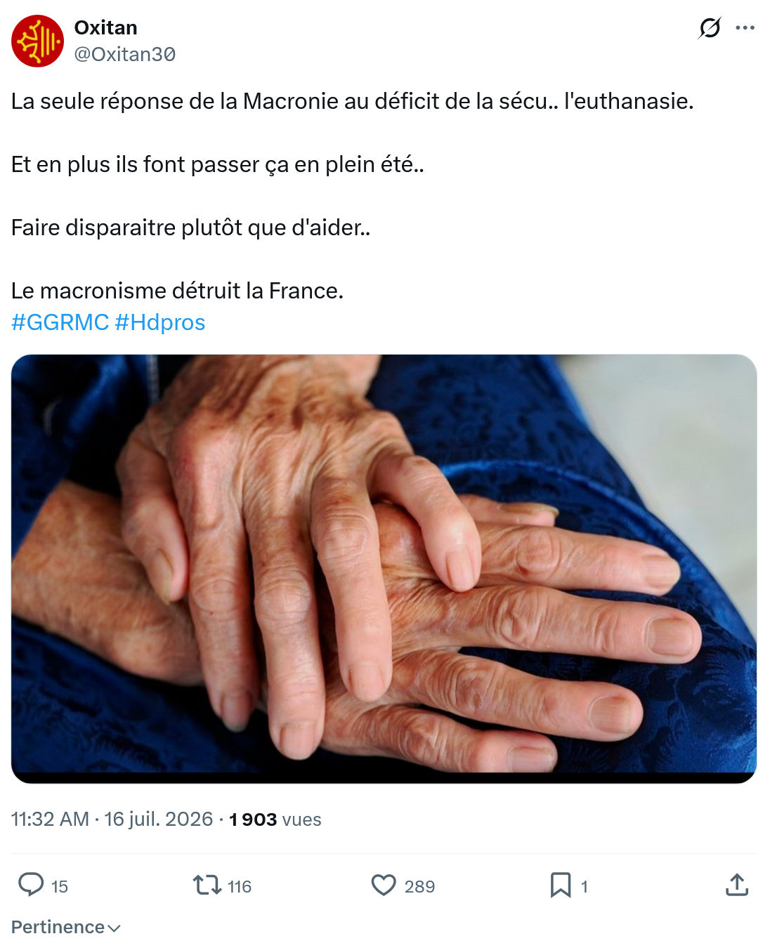 Oxitan: La seule réponse de la Macronie...