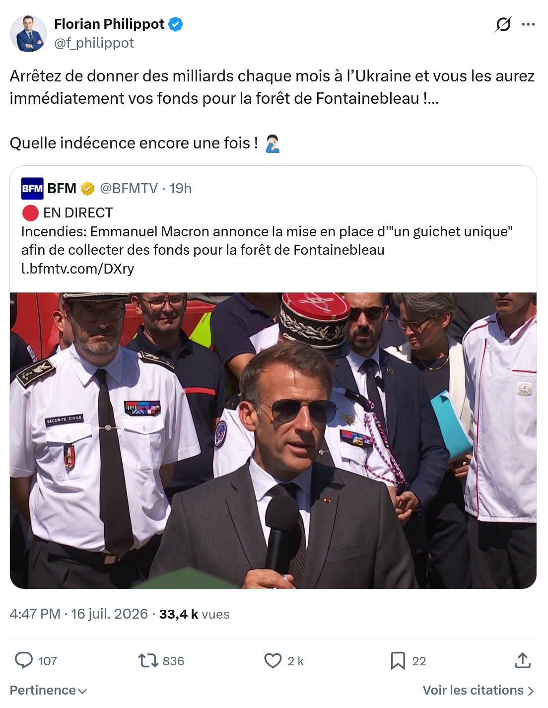 Florian Philippot: Arrêtez de donner des milliards...