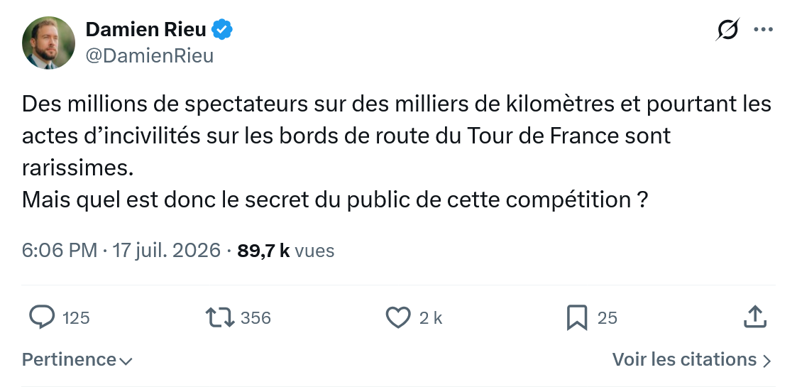 Damien Rieu: Des millions de spectateurs...