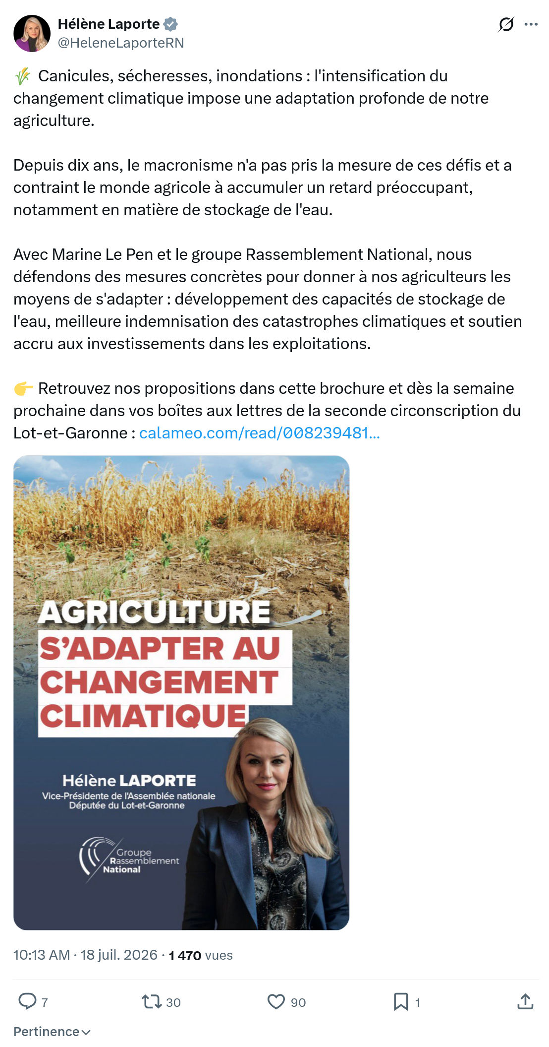 Hélène Laporte: Canicules, sécheresses, inondations...