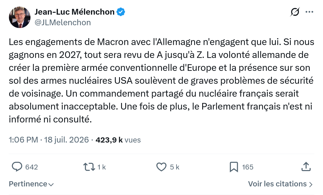 Jean-Luc Mélenchon: Les engagements de Macron...