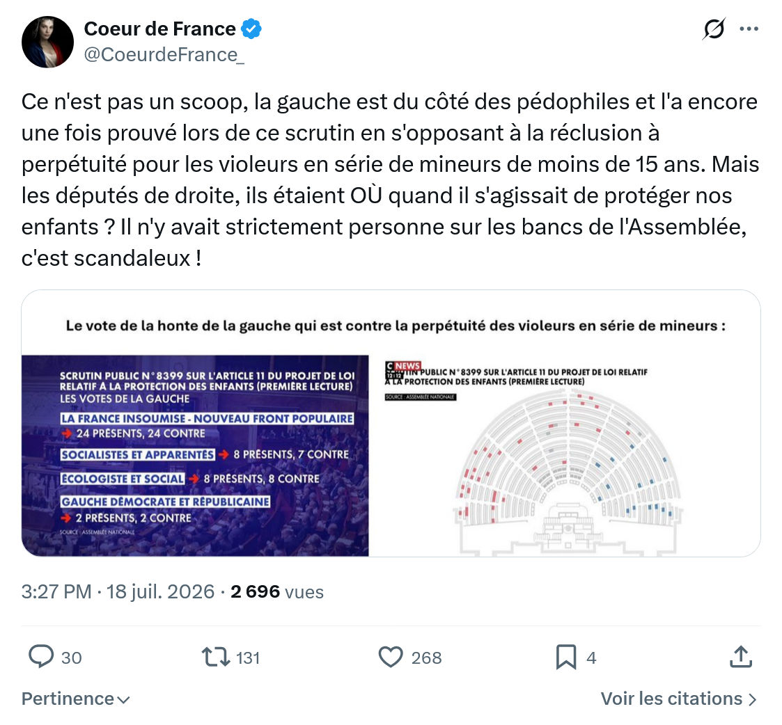 Coeur de France: Ce n'est pas un scoop...