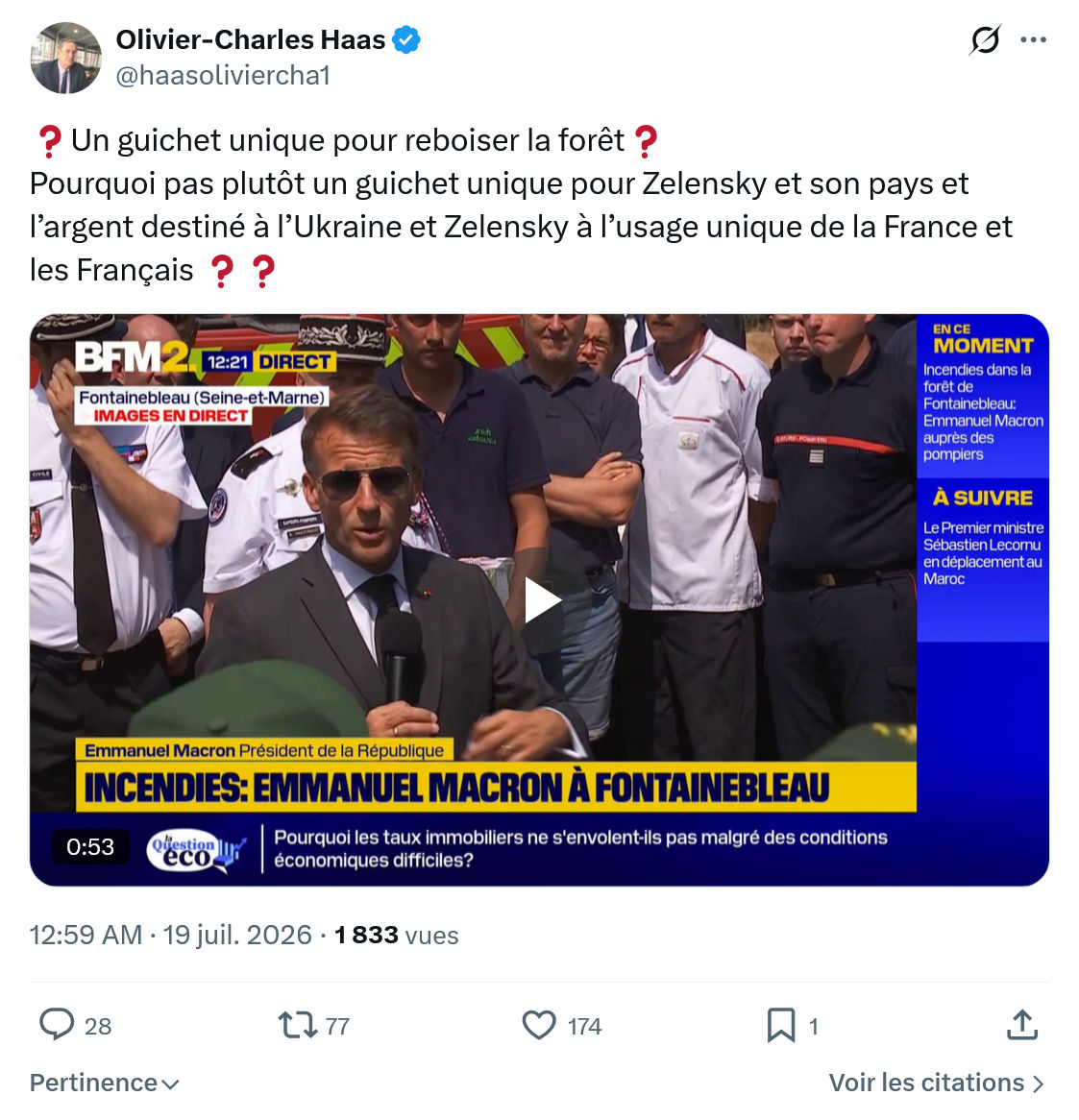 Olivier-Charles Haas: Un guichet unique pour reboiser la forêt...