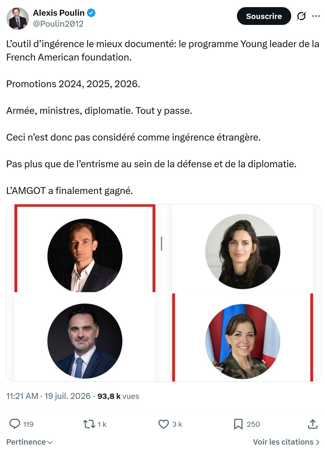 Alexis Poulin: L’outil d’ingérence le mieux documenté...