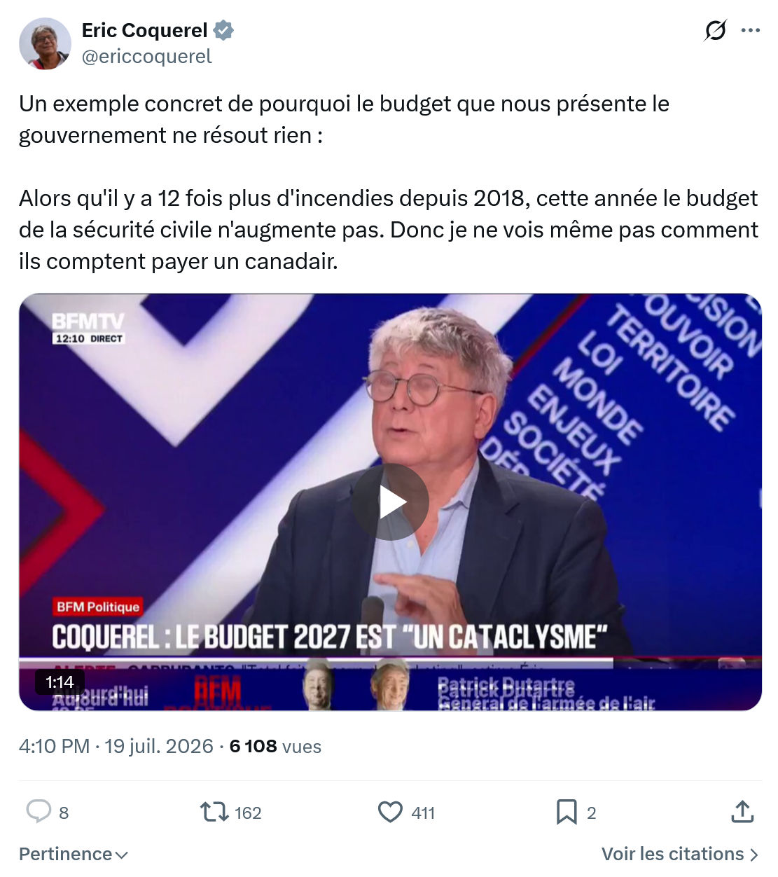 Eric Coquerel: Un exemple concret de pourquoi...
