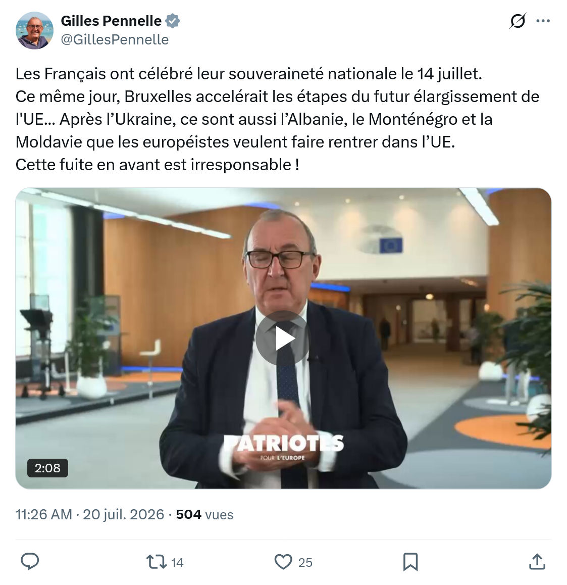 Gilles Pennelle: Les Français ont célébré leur...