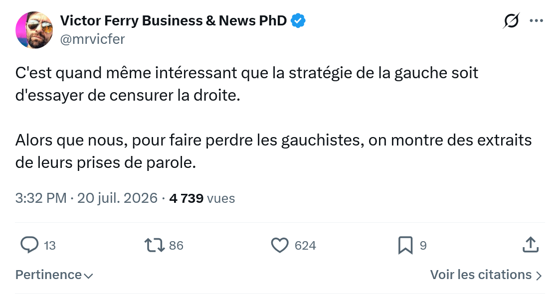 Victor Ferry: C'est quand même intéressant...