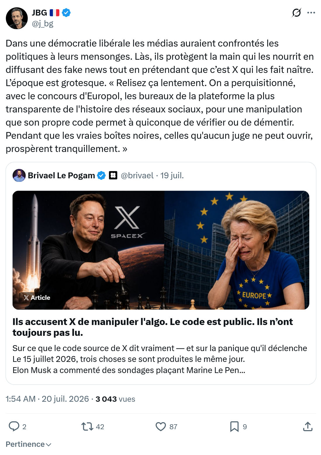 JBG: Dans une démocratie libérale...