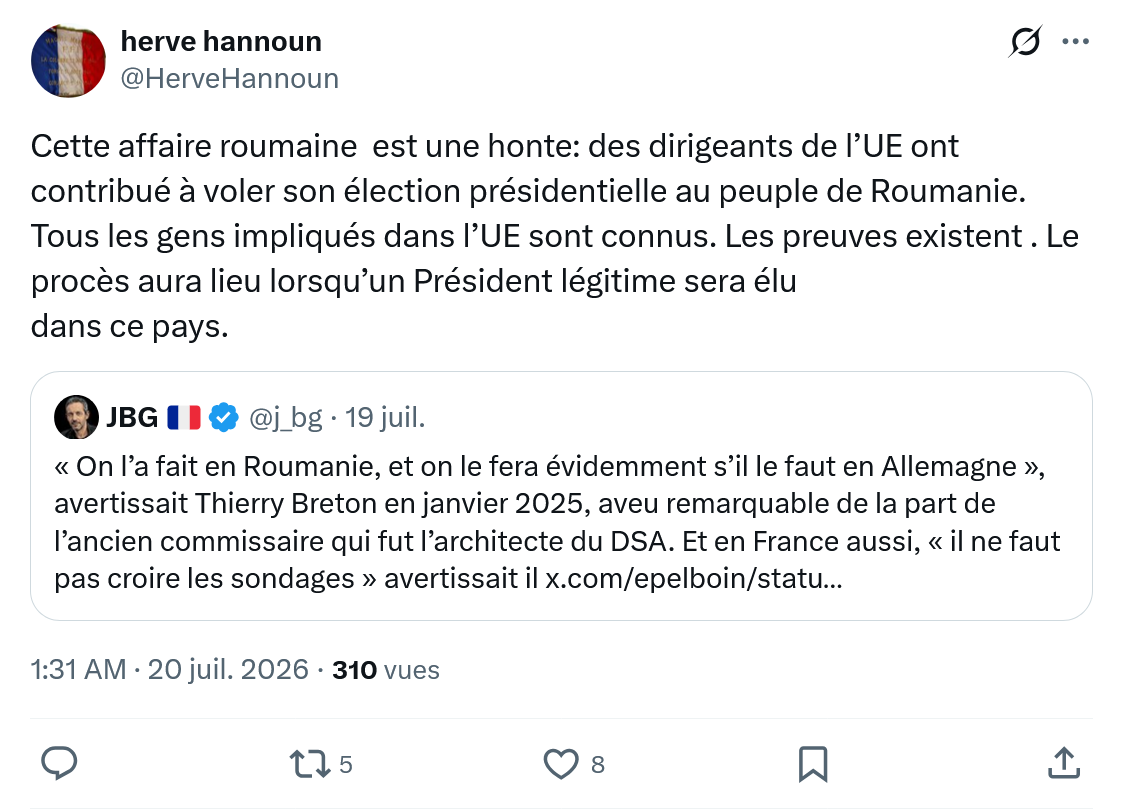 Herve Hannoun: Cette affaire roumaine...