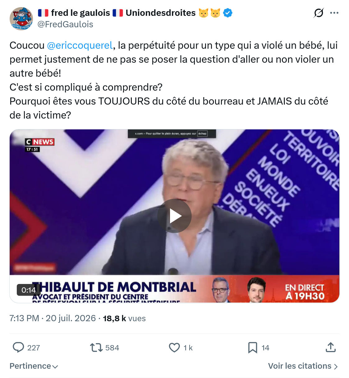 Fred le Gaulois: Coucou @ericcoquerel...