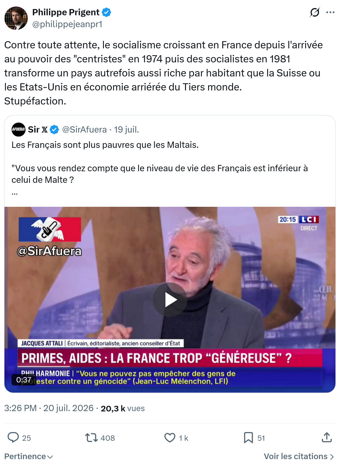 Philippe Prigent: Contre toute attente...
