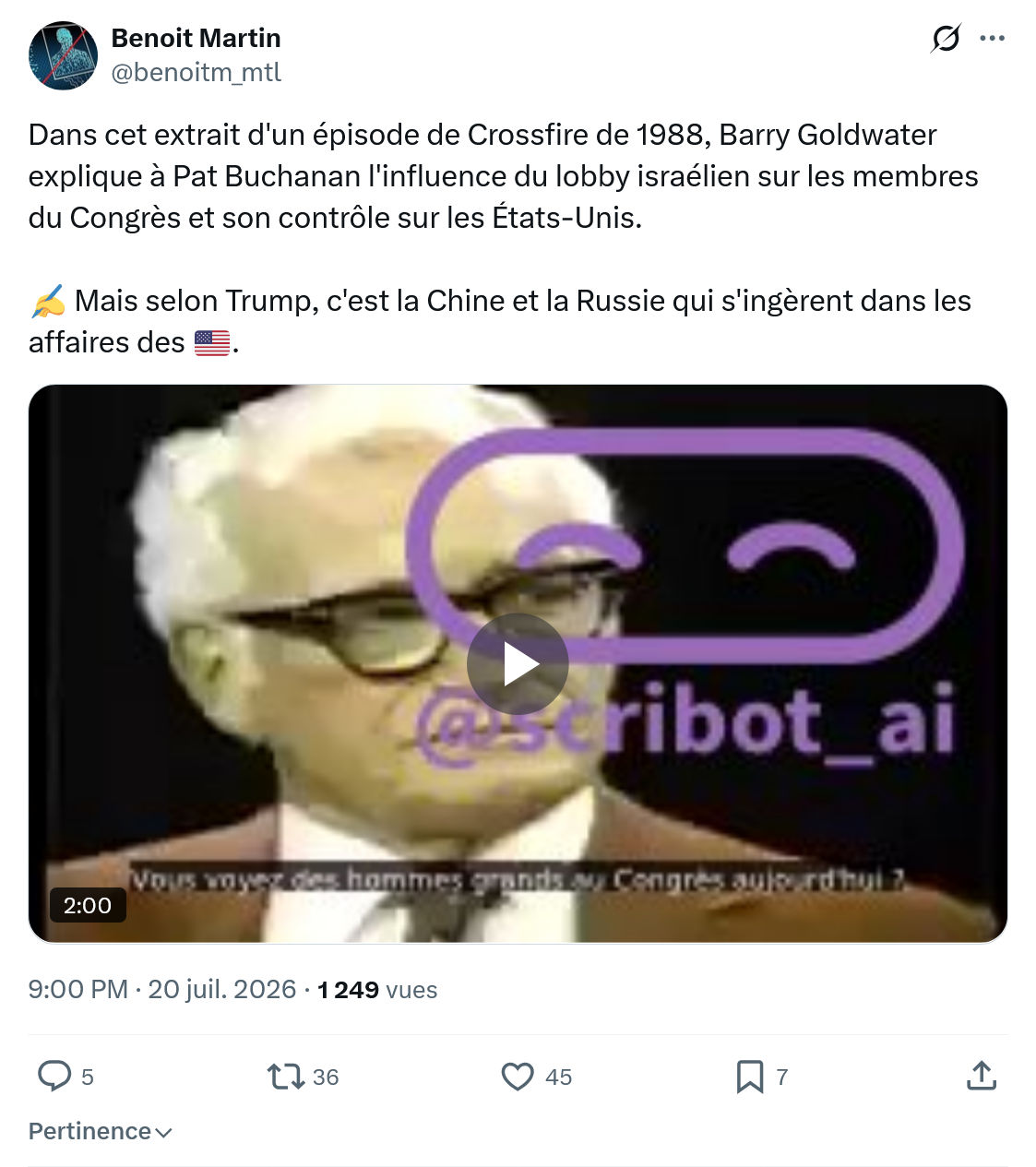 Benoît Martin: Dans cet extrait d'un épisode...