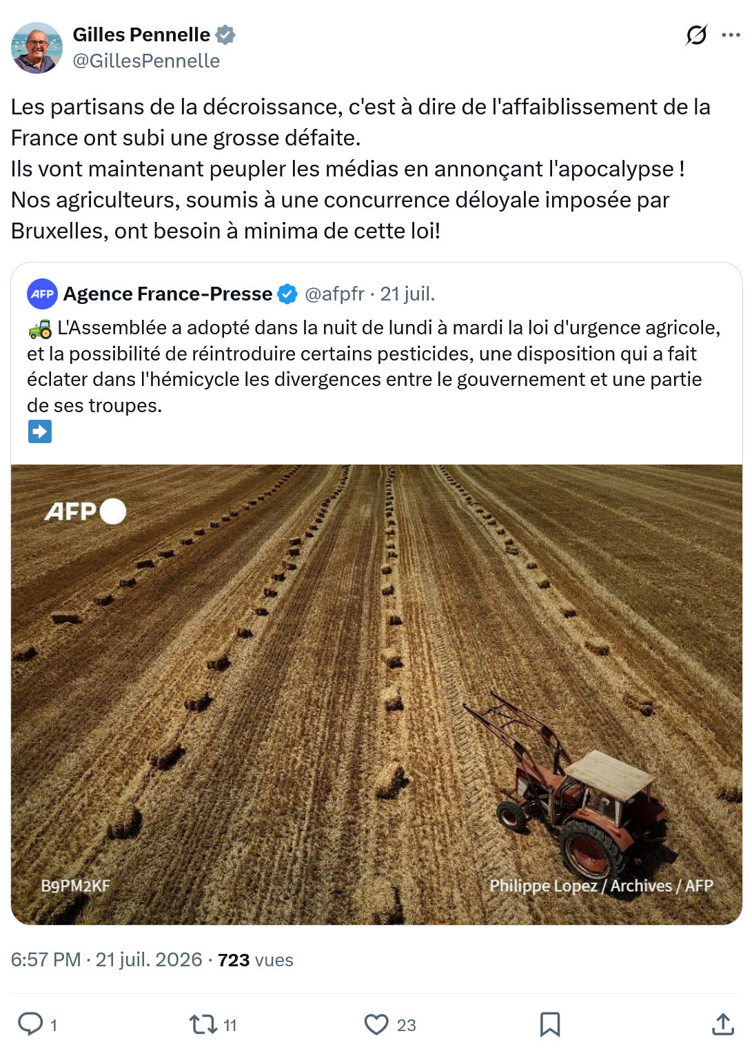 Gilles Pennelle: Les partisans de la décroissance...