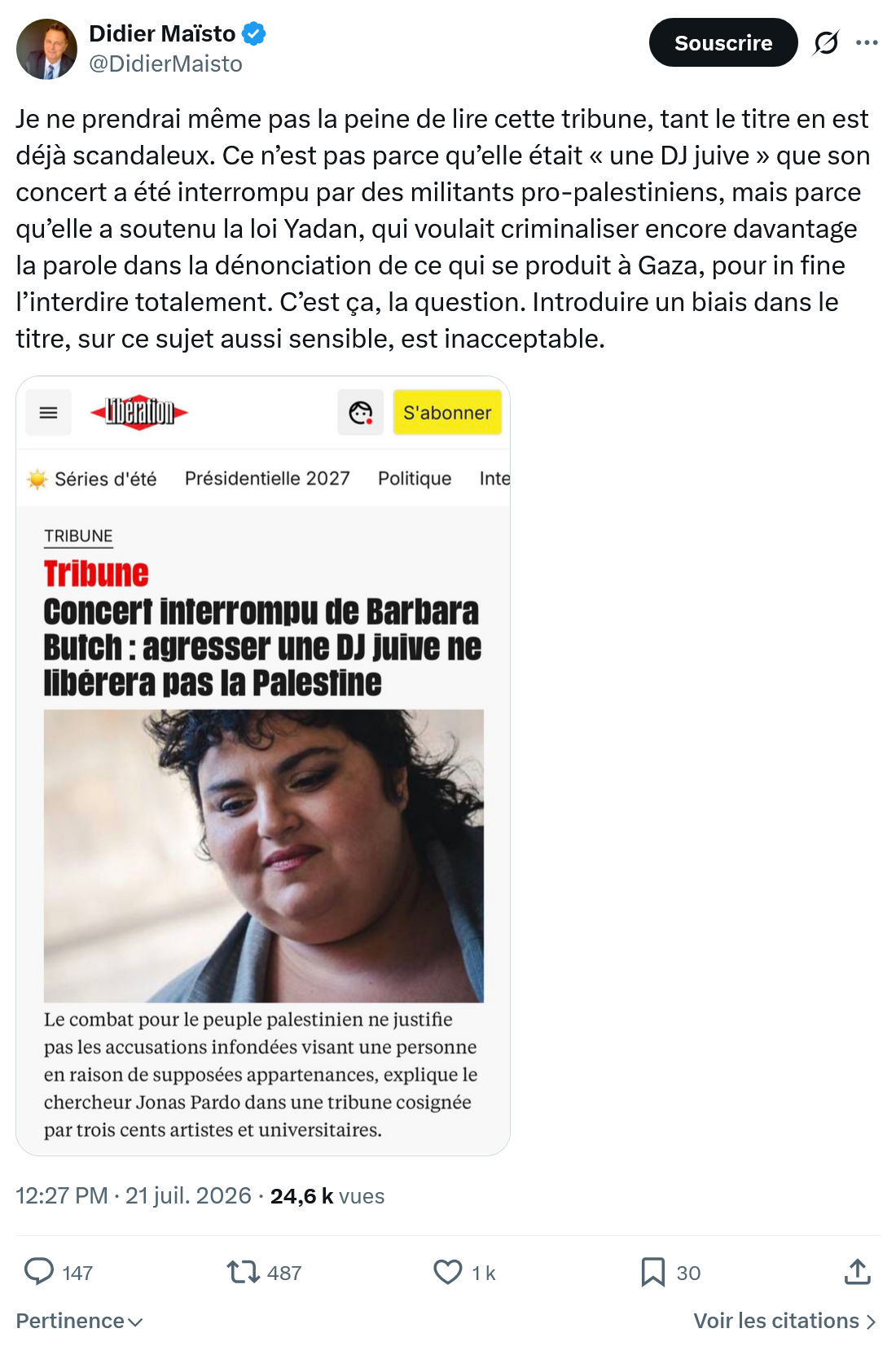 Didier Maïsto: Je ne prendrai même...