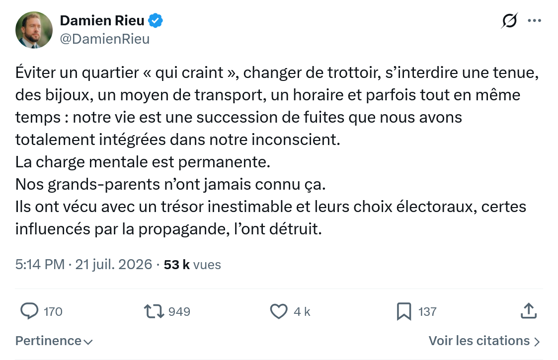 Damien Rieu: Éviter un quartier...