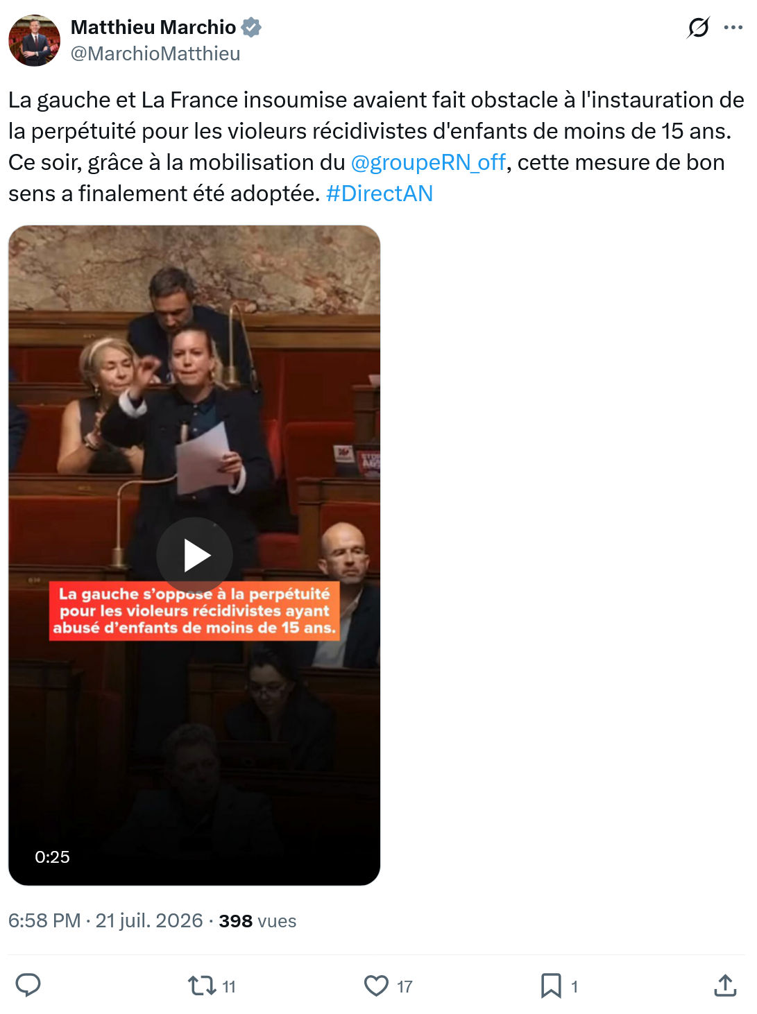 Matthieu Marchio: La gauche et La France...