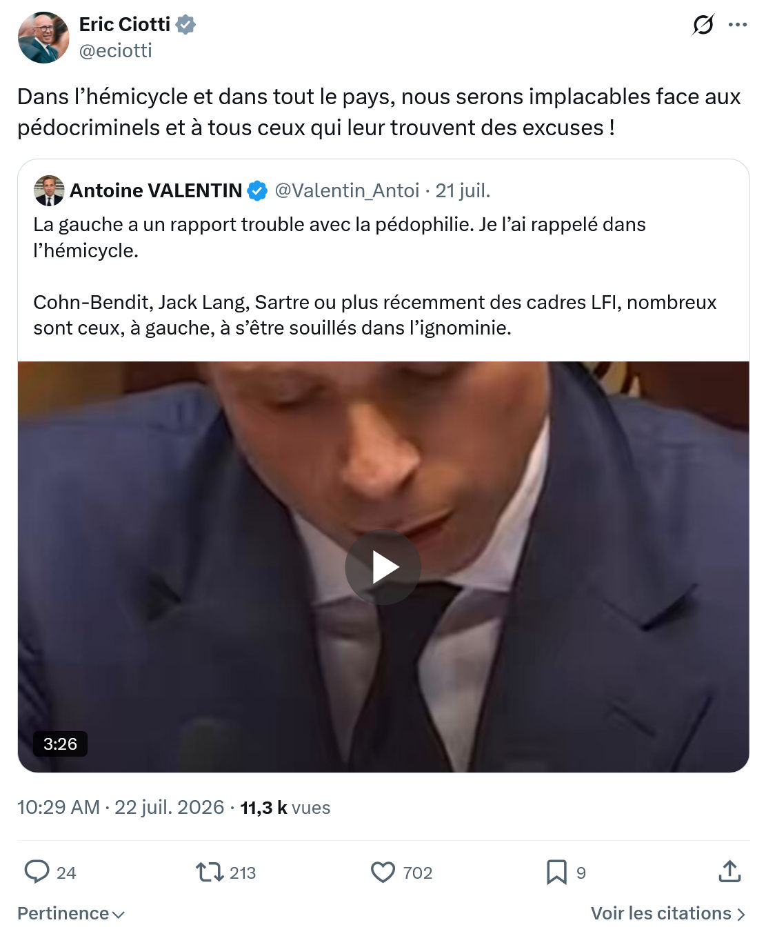 Éric Ciotti: Dans l’hémicycle et dans tout le pays...