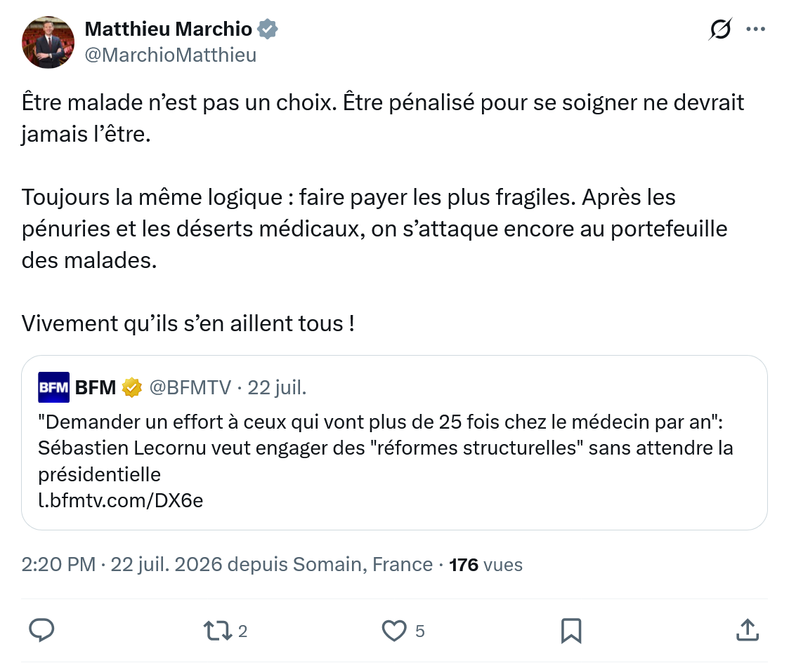 Matthieu Marchio: Être malade n’est pas un choix...