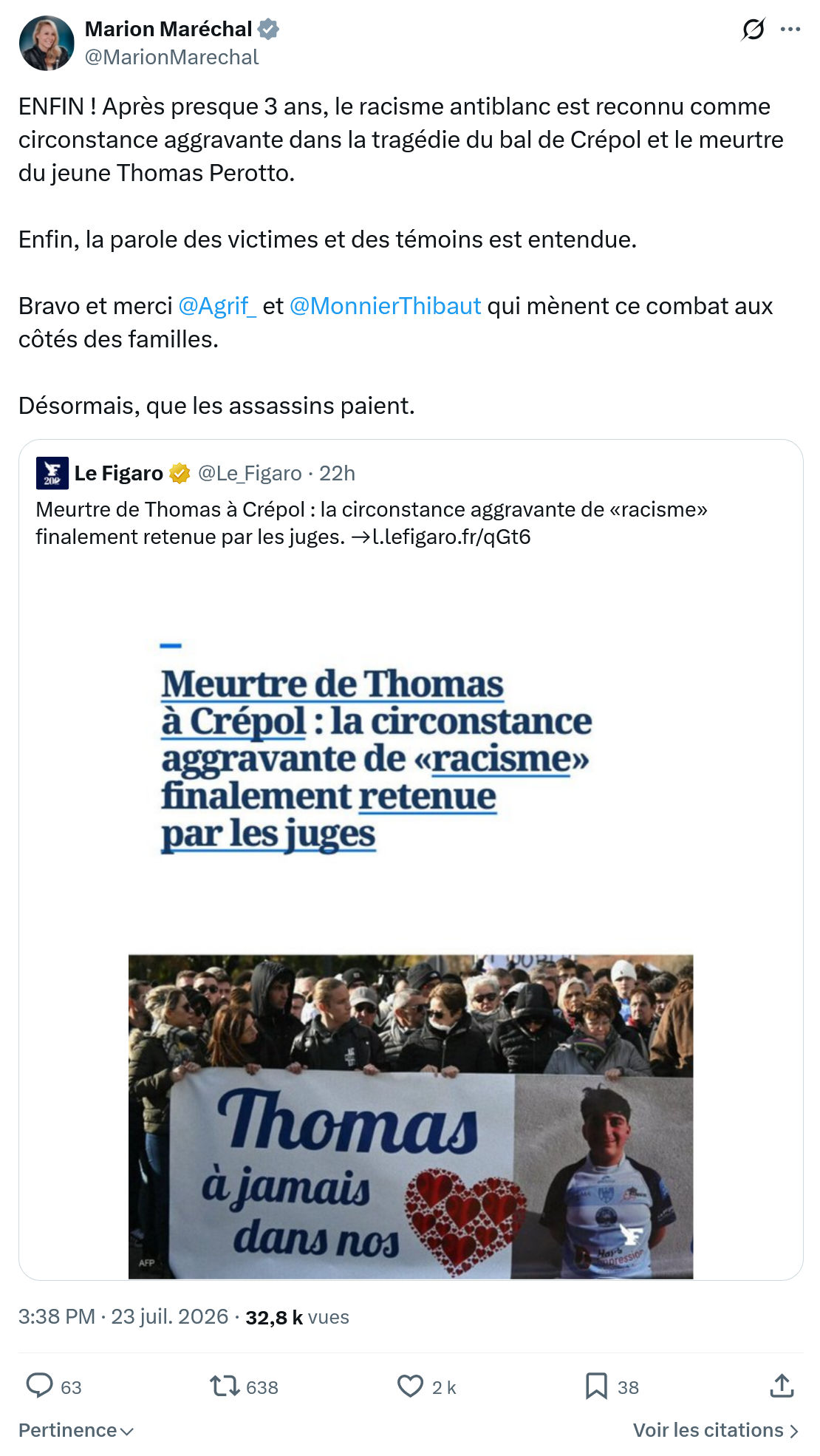 Marion Maréchal- Le Pen: ENFIN !...
