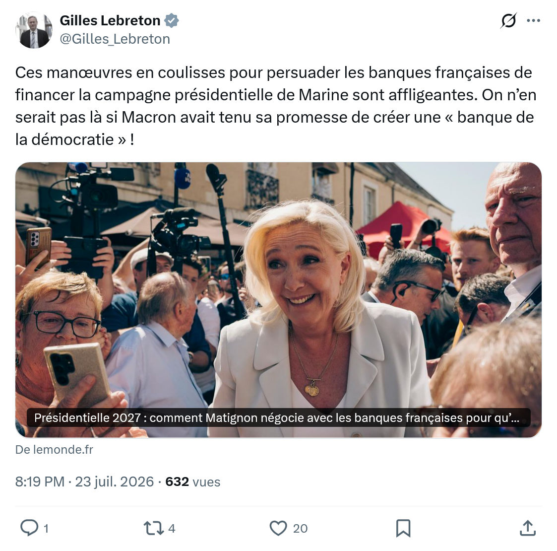 Gilles Lebreton: Ces manœuvres en coulisses pour persuader...