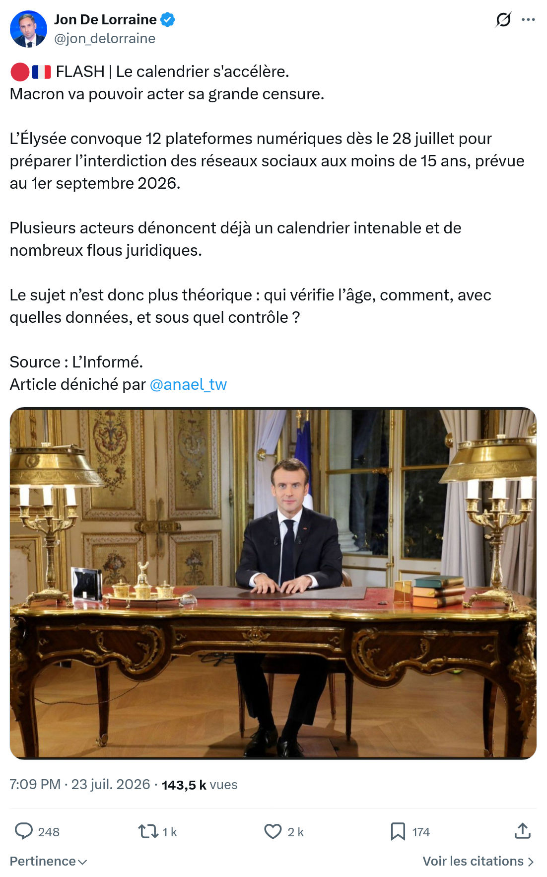Jon De Lorraine: FLASH...
