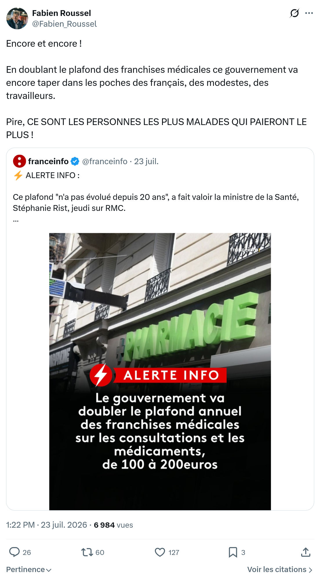 Fabien Roussel: Encore et encore !...