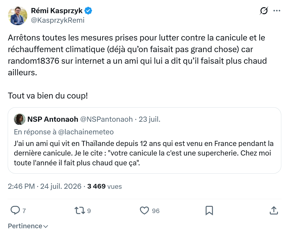 Rémi Kasprzyk: Arrêtons toutes les mesures prises...