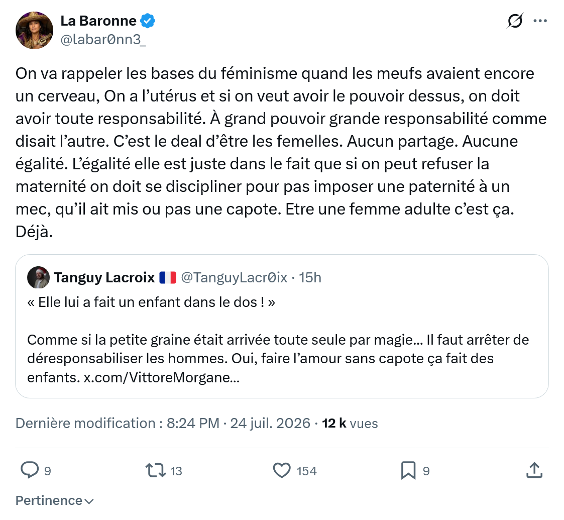 La Baronne: On va rappeler les bases...