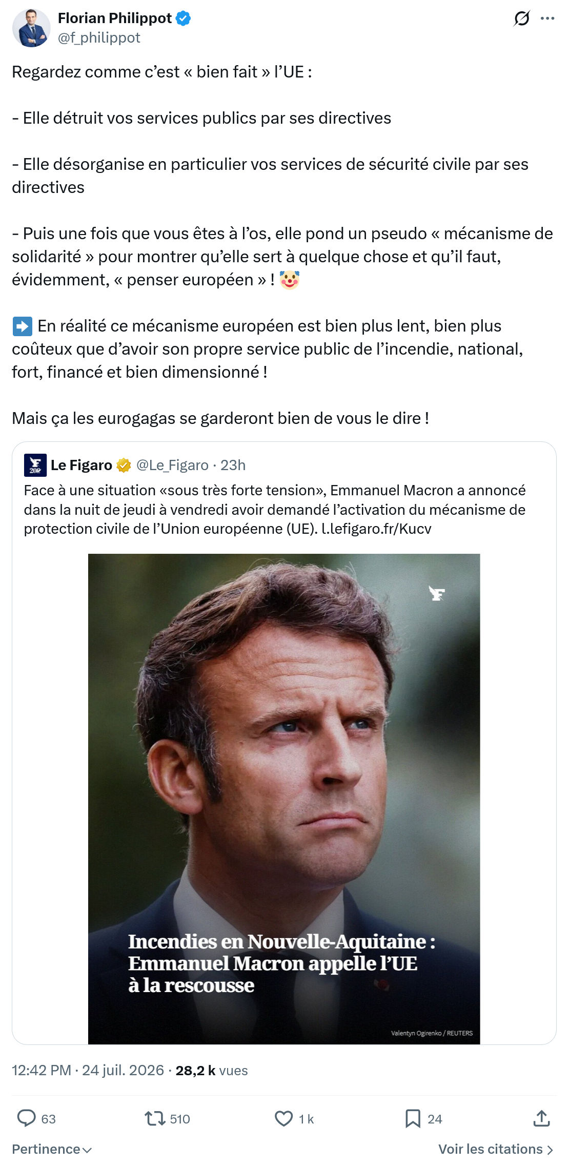 Florian Philippot: Regardez comme c’est...