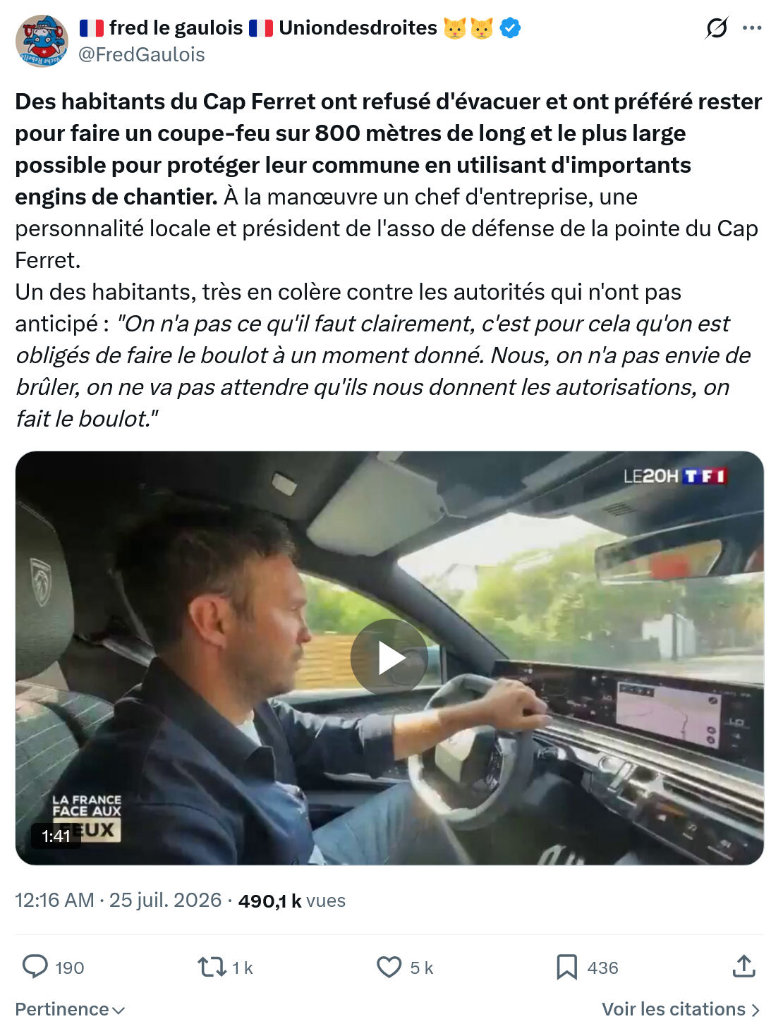 Fred le Gaulois: Des habitants du Cap Ferret...