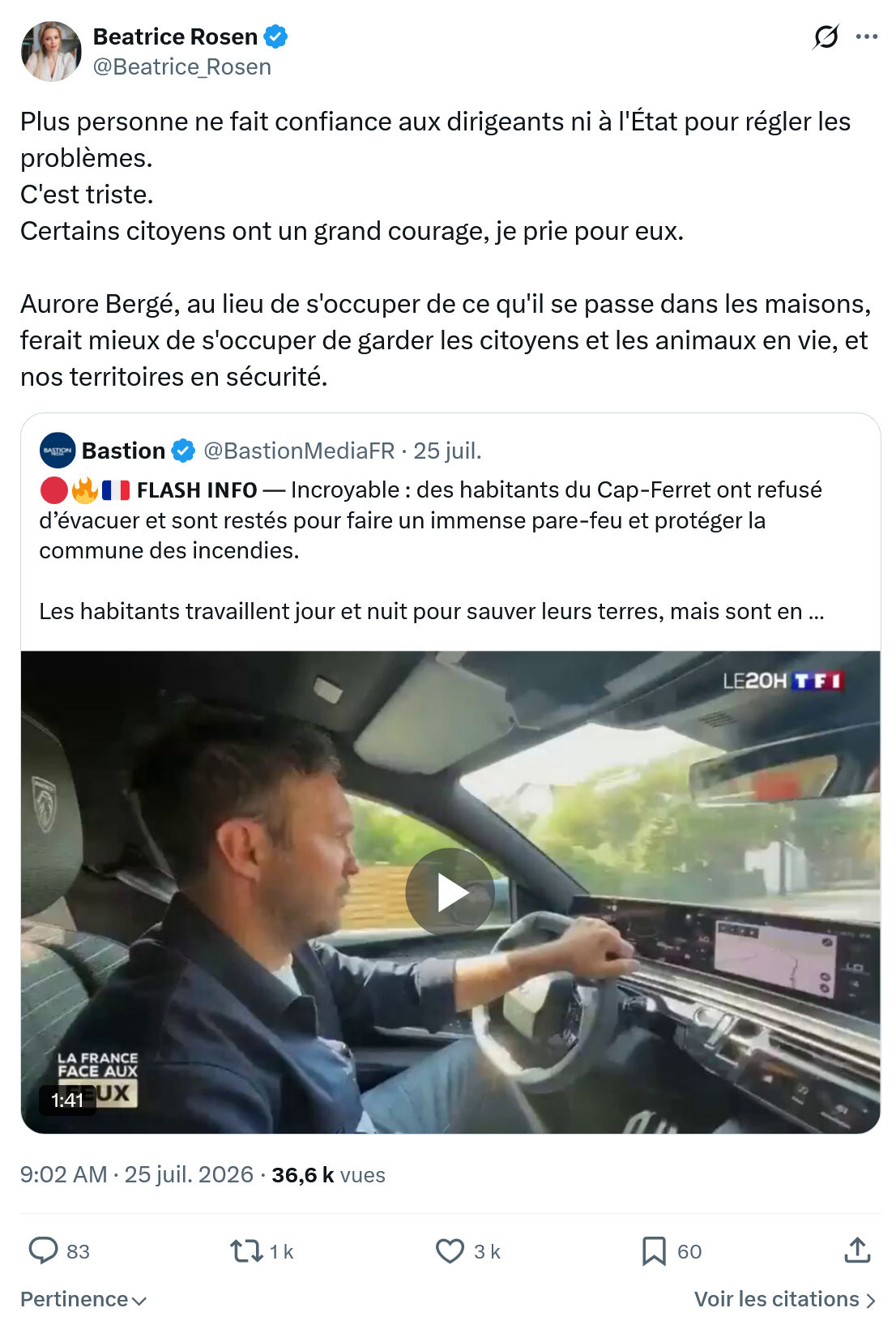 Béatrice Rosen: Plus personne ne fait confiance...