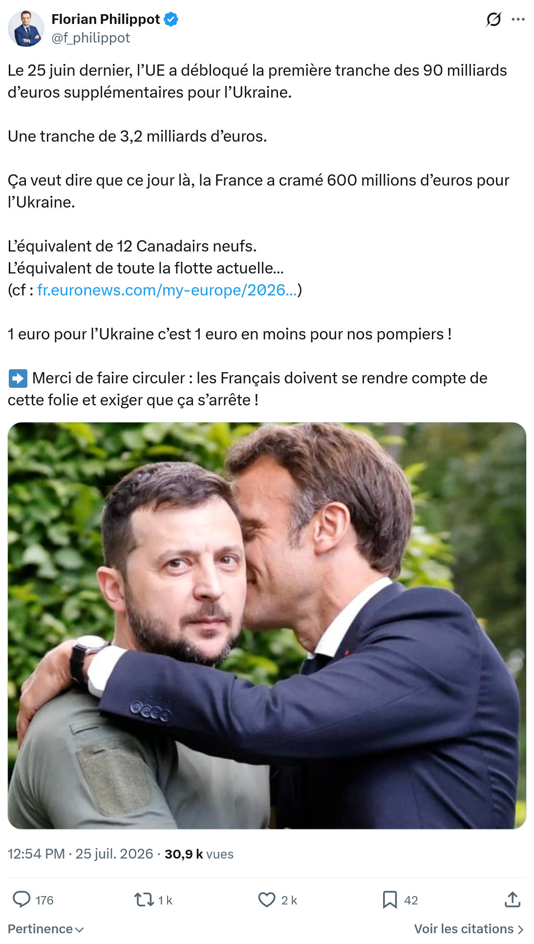 Florian Philippot: Le 25 juin dernier...