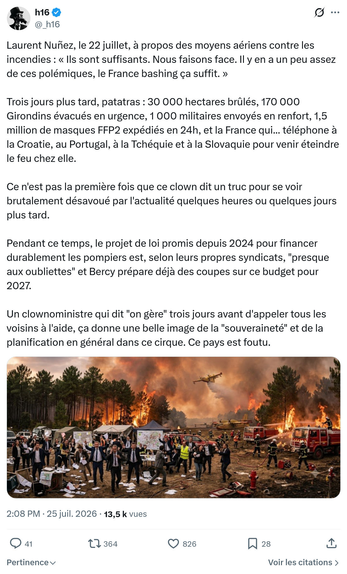 h16: Laurent Nuñez, le 22 juillet...