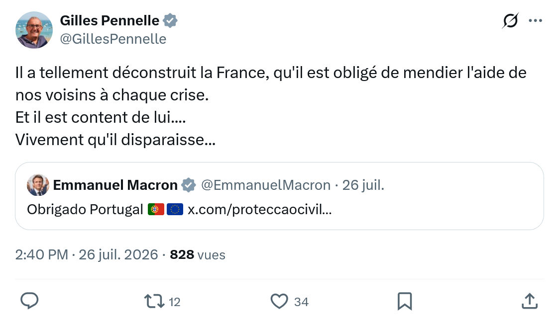 Gilles Pennelle: Il a tellement déconstruit la France...