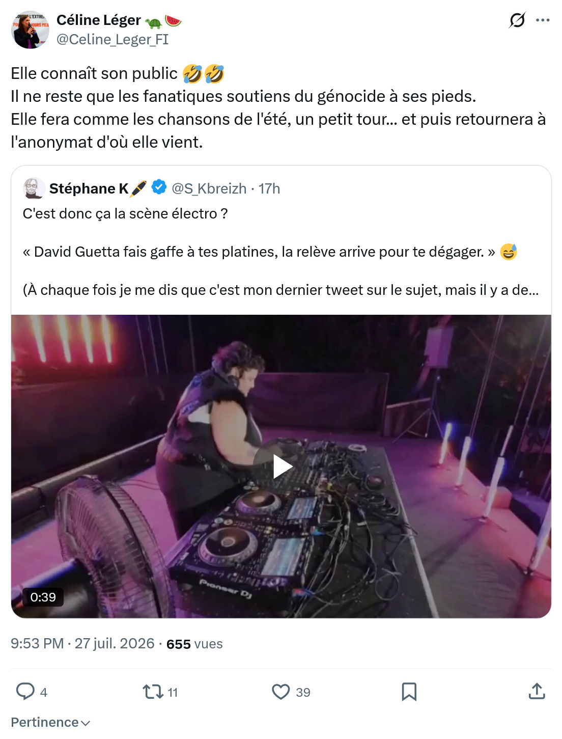 Céline Léger: Elle connaît son public...