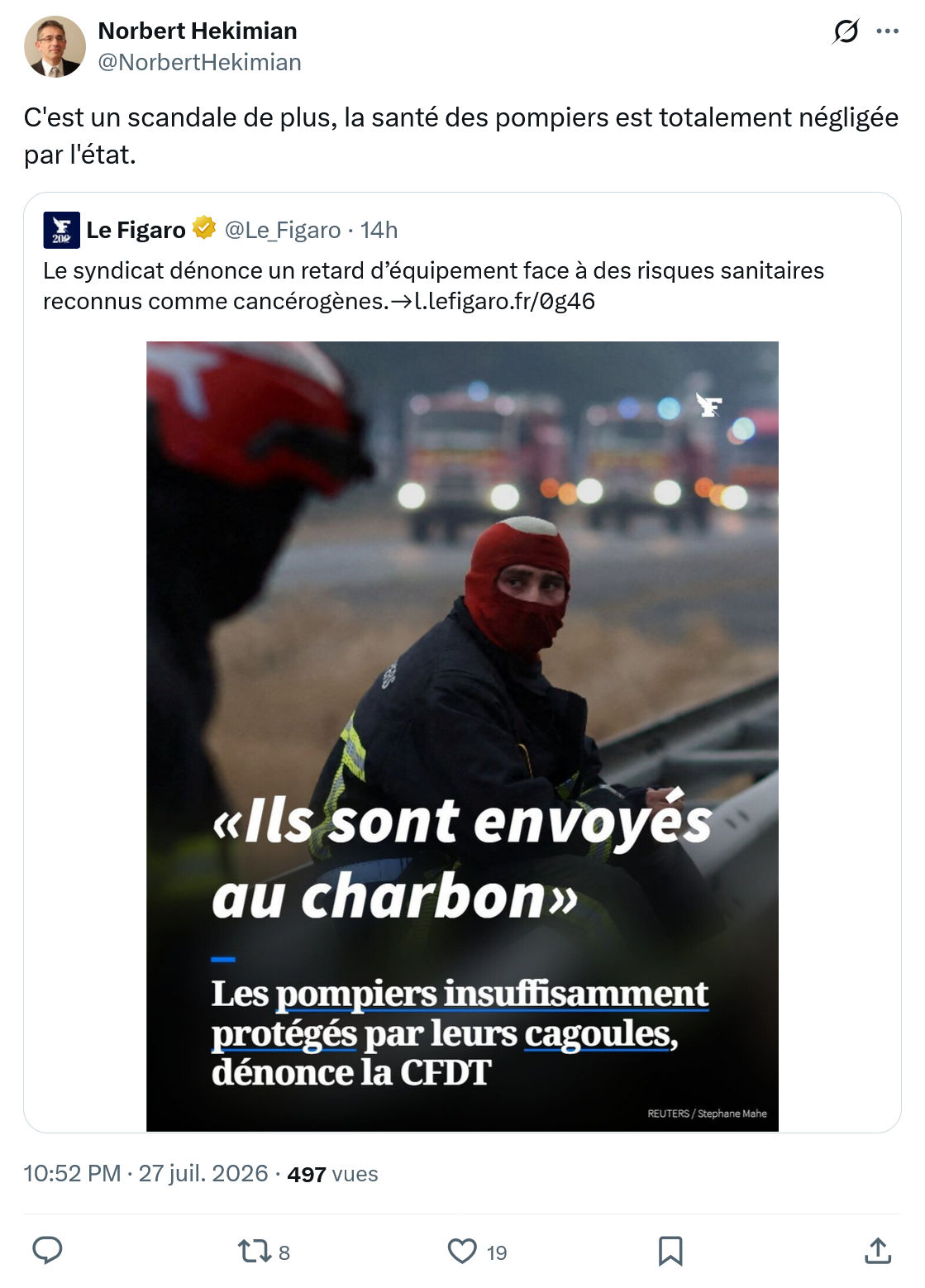 Norbert Hekimian: C'est un scandale de plus...
