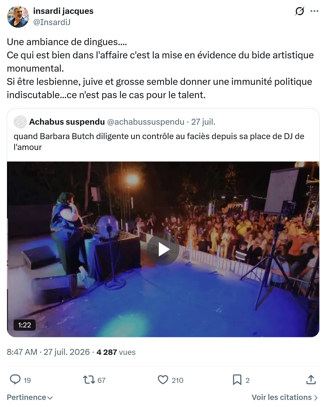 Insardi Jacques: Une ambiance de dingues...