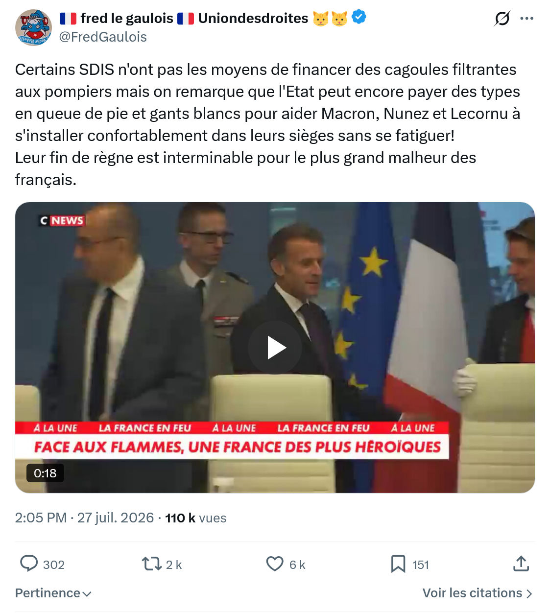 Fred le Gaulois: Certains SDIS n'ont pas les moyens...