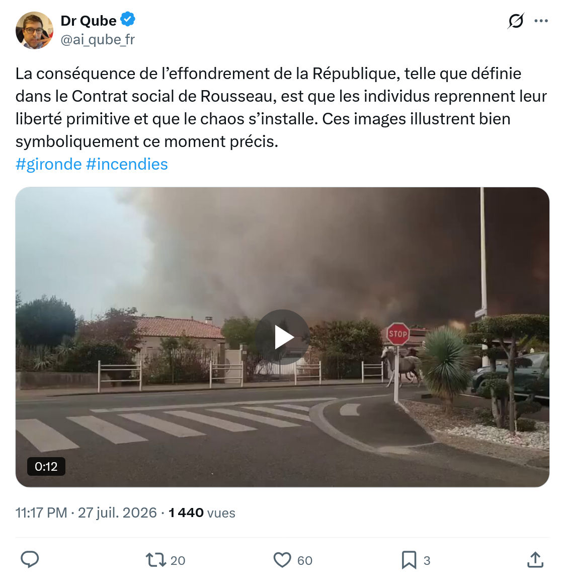 Dr Qube: La conséquence de l’effondrement...