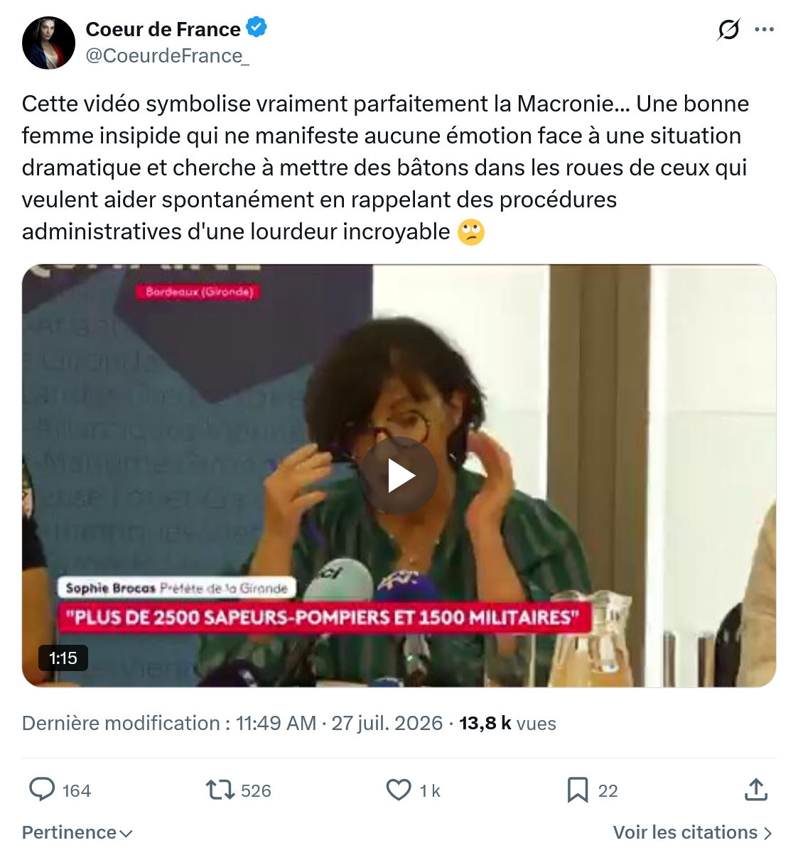Coeur de France: Cette vidéo symbolise vraiment...