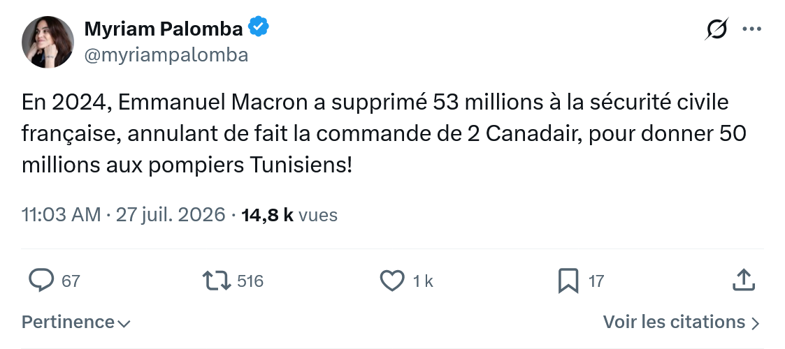 Myriam Palomba: En 2024, Emmanuel Macron a supprimé...