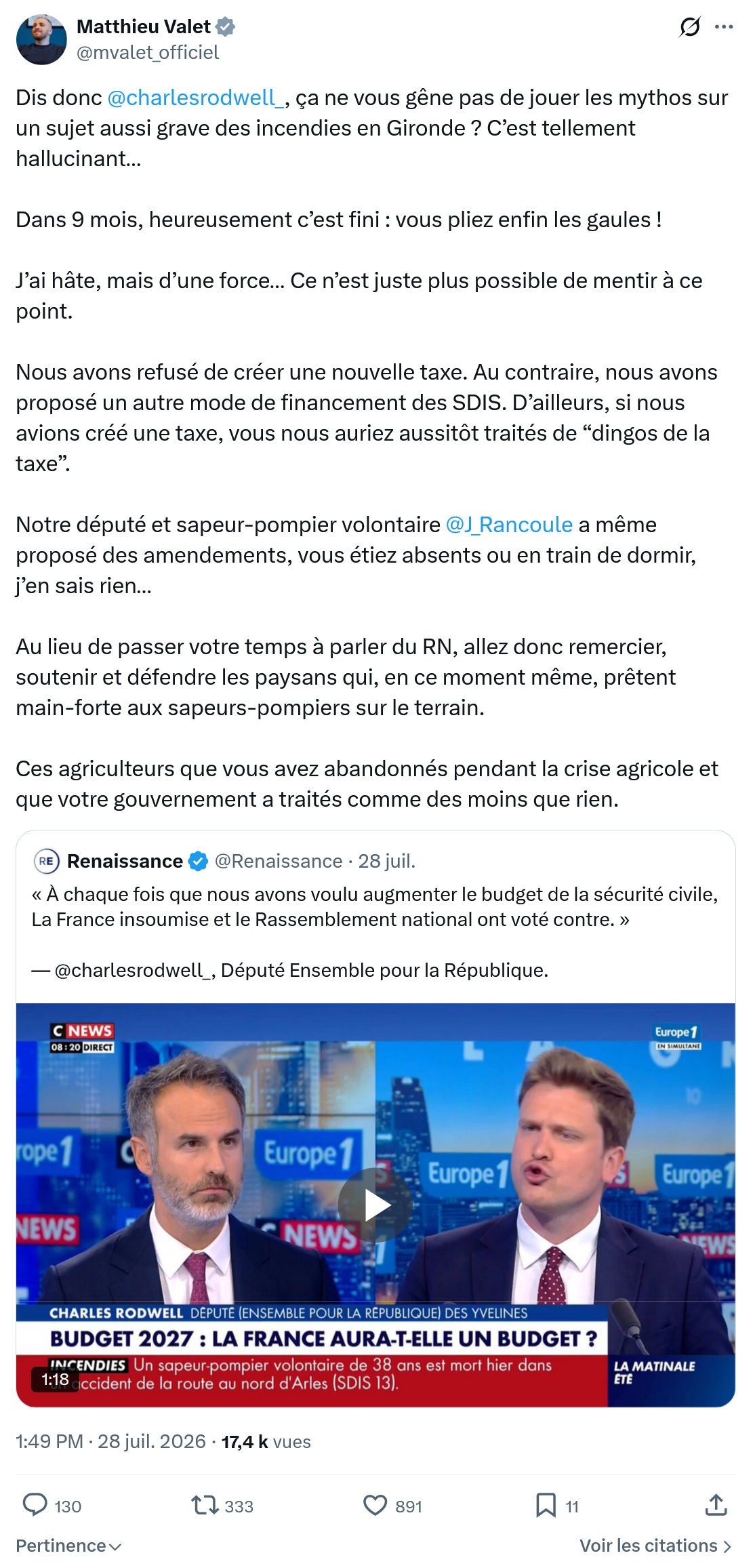 Matthieu Valet: Dis donc @charlesrodwell_...