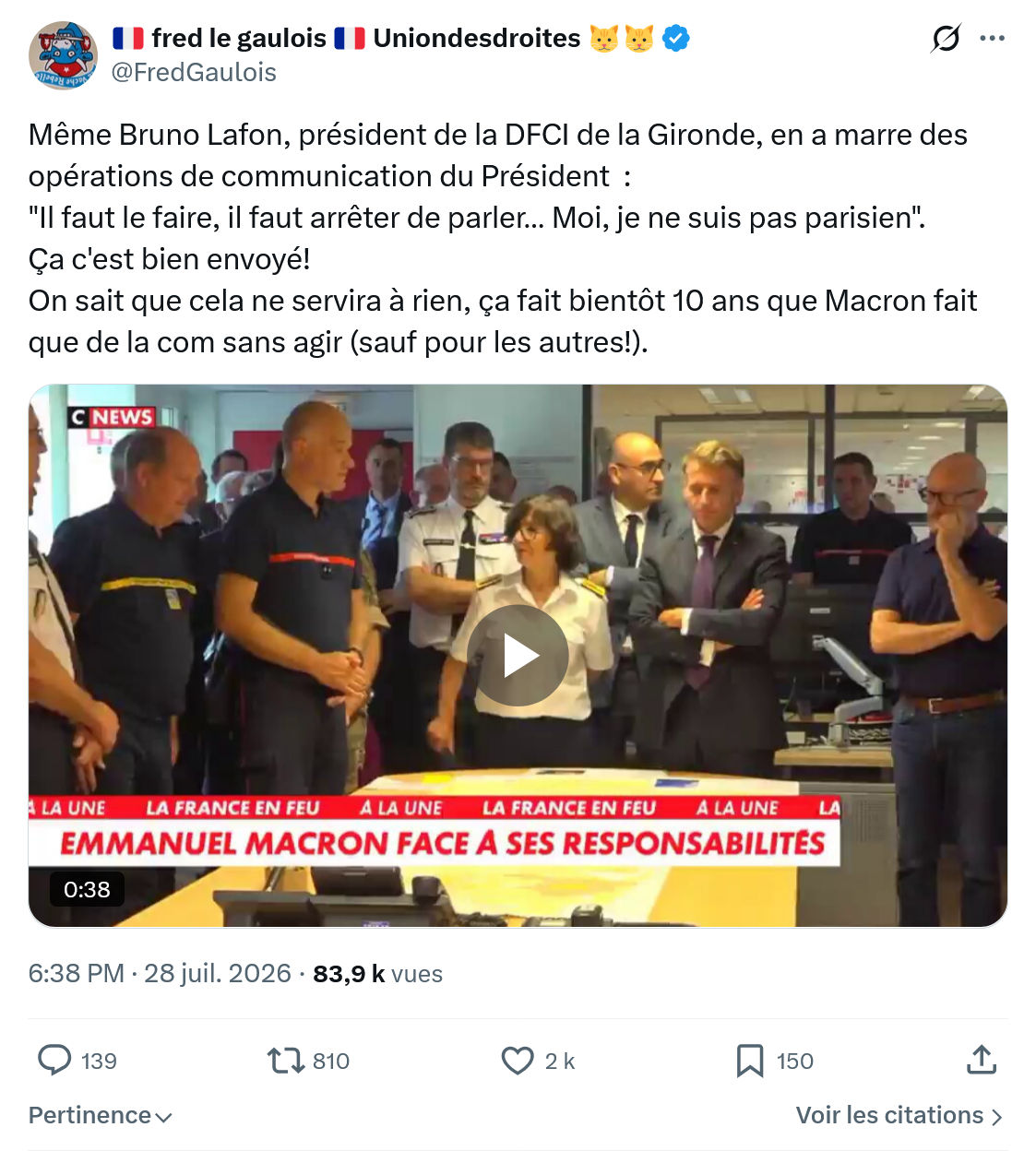 Fred le Gaulois: Même Bruno Lafon, président de la DFCI...