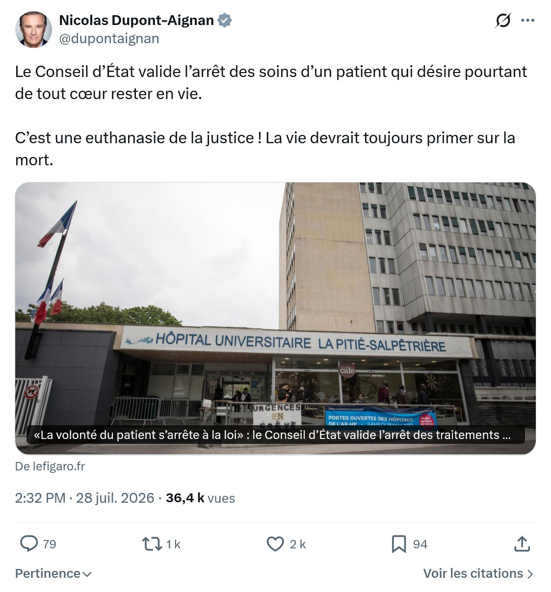 Nicolas Dupont-Aignan: Le Conseil d’État valide...