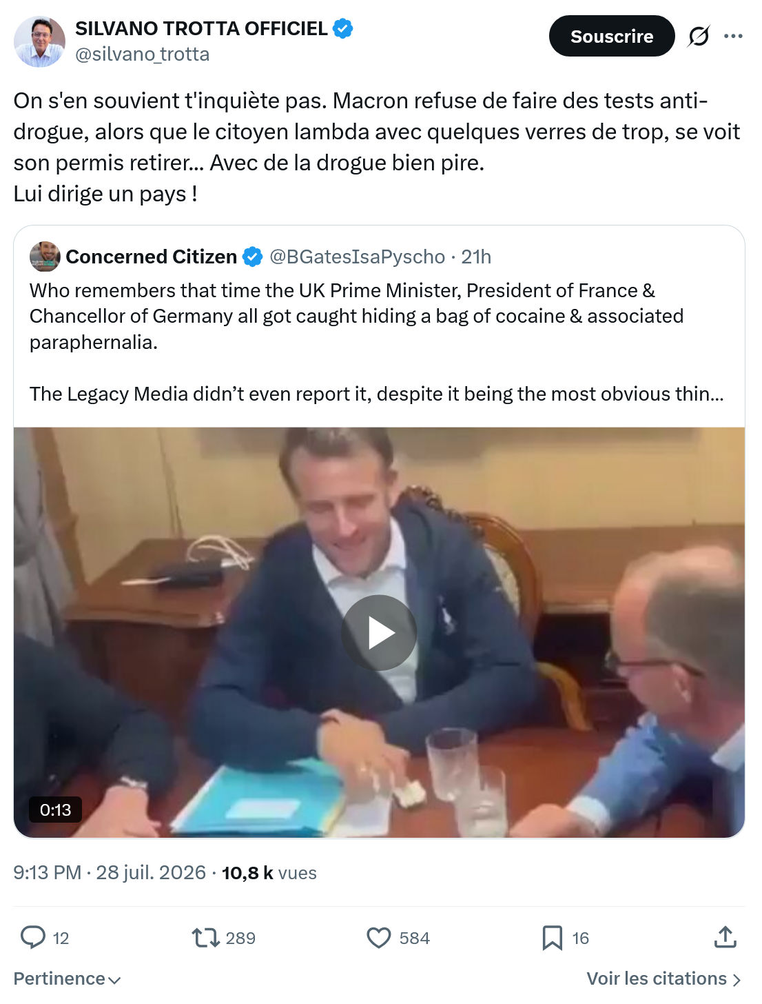 Silvano Trotta: On s'en souvient t'inquiète pas...
