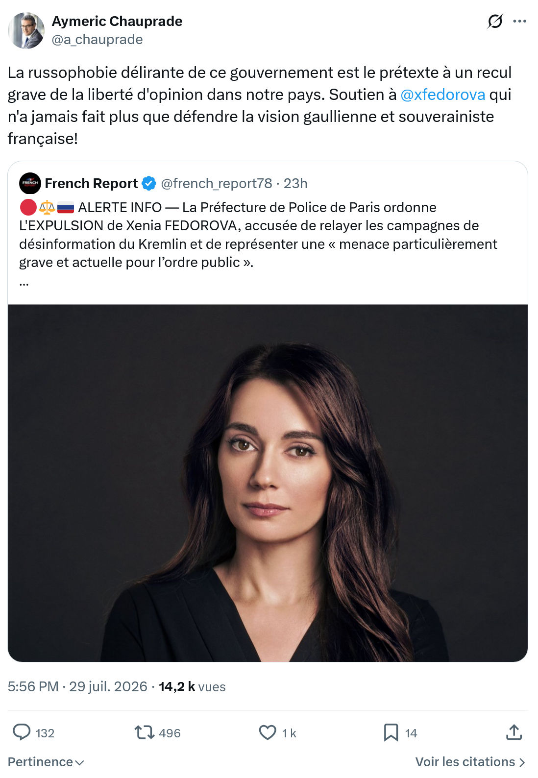 Aymeric Chauprad: La russophobie délirante...