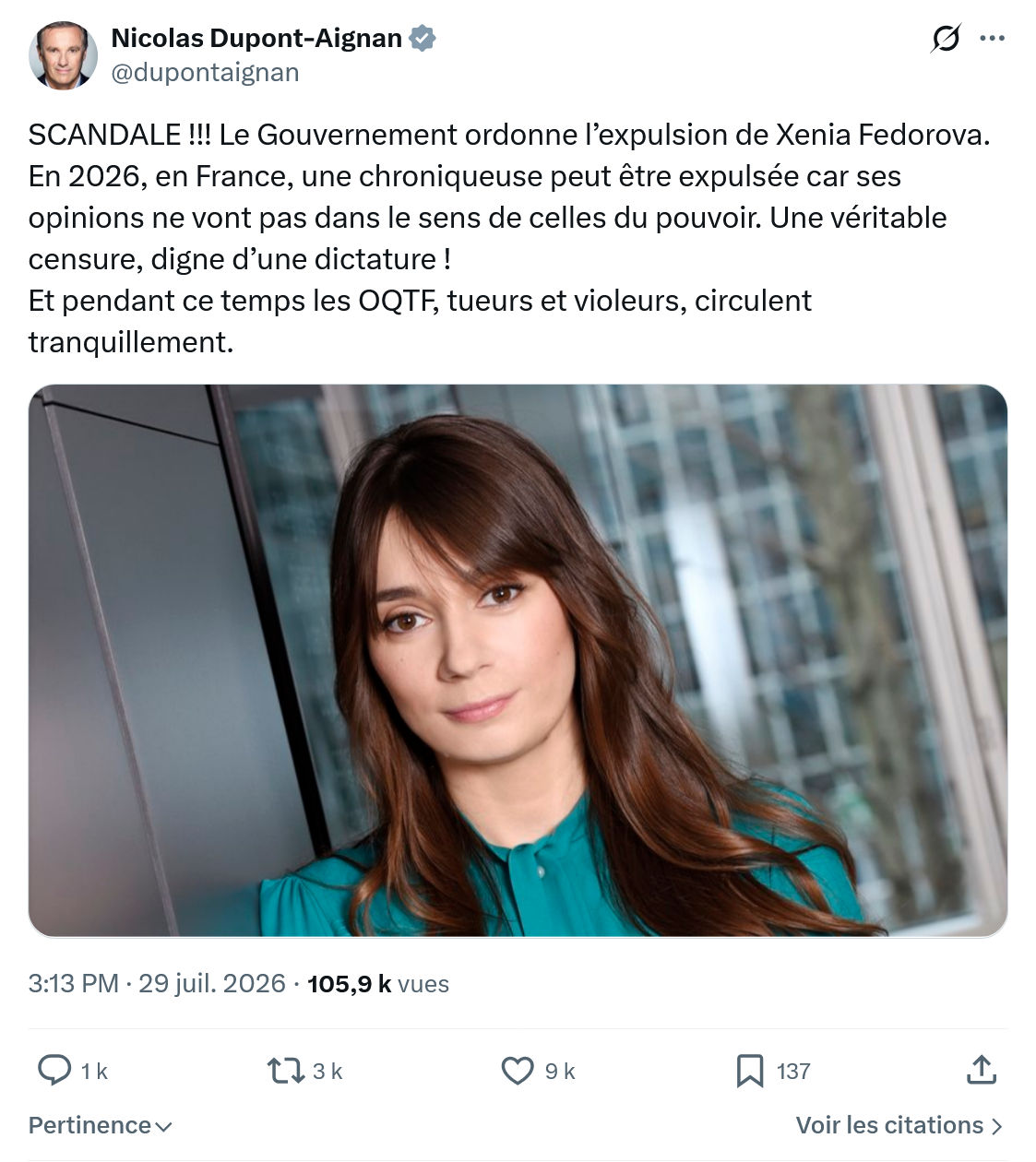 Nicolas Dupont-Aignan: SCANDALE !!! Le Gouvernement...